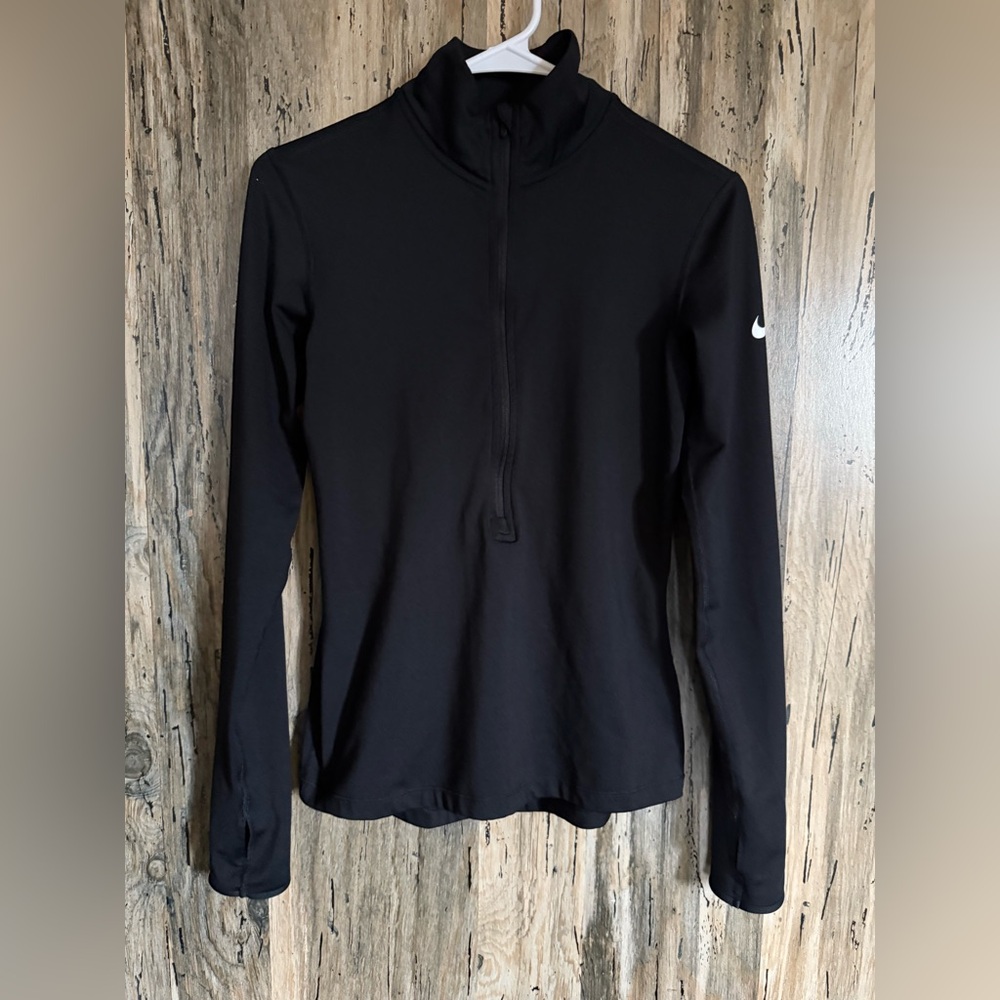 Nike Women's Black Quarter-Zip Dri-Fit